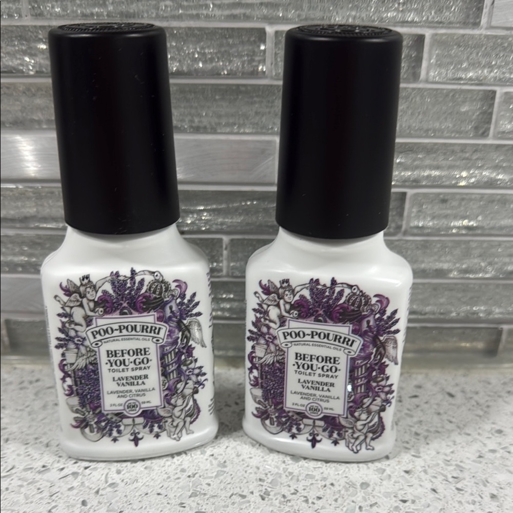 Lavender vanilla Toilet Spray - White and Purple